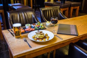 Main course and platter with drinks | hotel in Barrow in Furness
